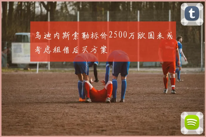 乌迪内斯索勒标价2500万欧国米或考虑租借后买方案
